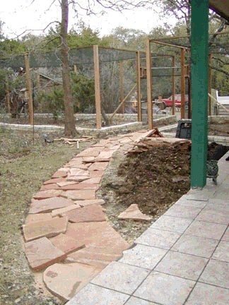 Construction of Walkway between Enclosures